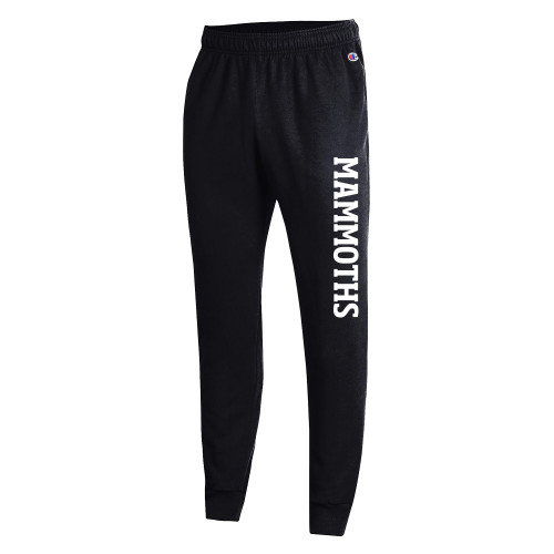  Champion Black Powerblend Fleece Jogger - Mammoths Vertical