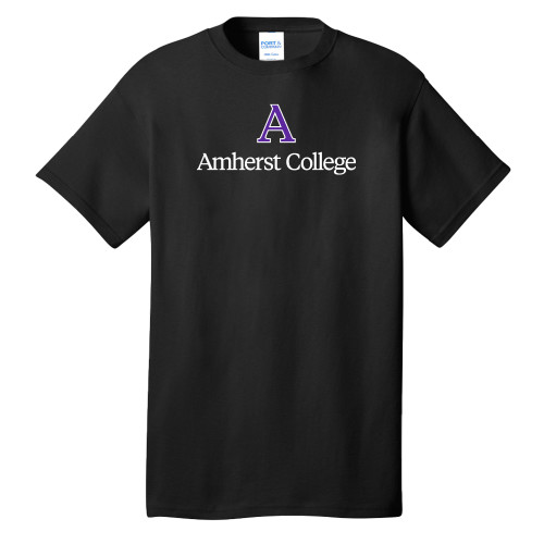  Extended Black T Shirt - A Amherst College - PLUS