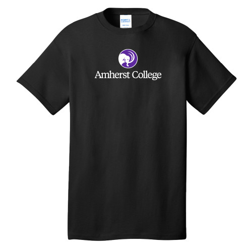  Extended Black T Shirt - Mammoth Head Amherst College - PLUS