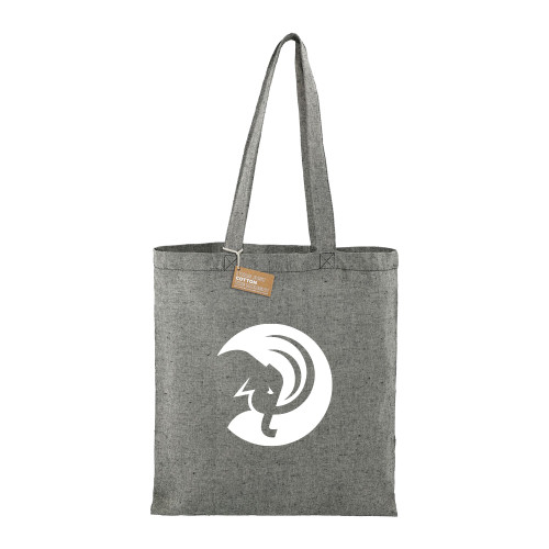 Recycled Cotton Twill Black Tote - Amherst College Circle Mammoth