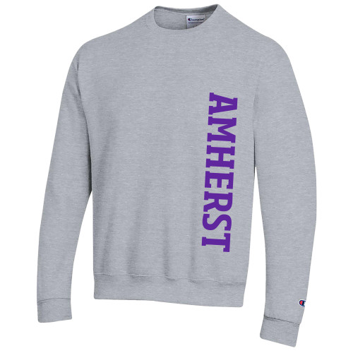  Champion Heather Grey Fleece Crew - Amherst Vertical
