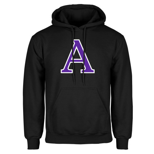  Black Fleece Hoodie - Amherst Monogram A