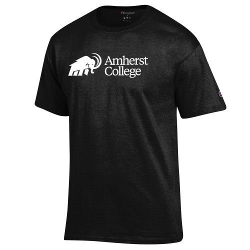  Champion Black T Shirt - Amherst College Mammoth Lock Up