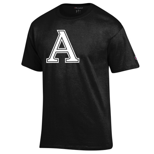  Champion Black T Shirt - Amherst College A