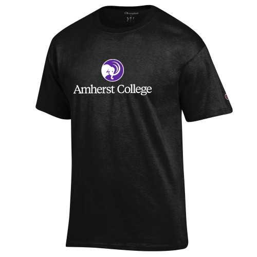  Champion Black T Shirt - Mammoth Head Amherst College