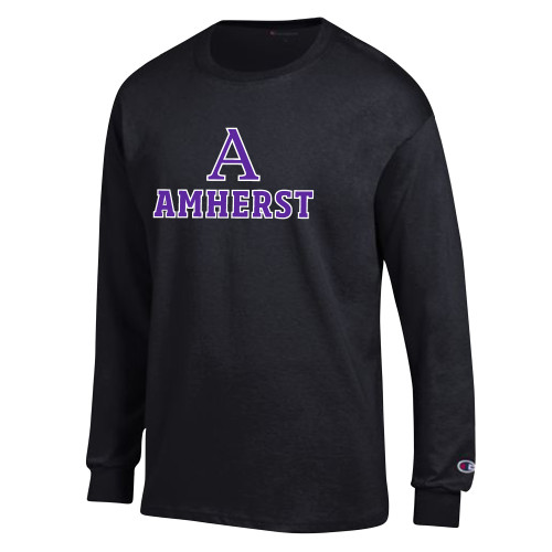  Champion Black Long Sleeve T Shirt - A Amherst
