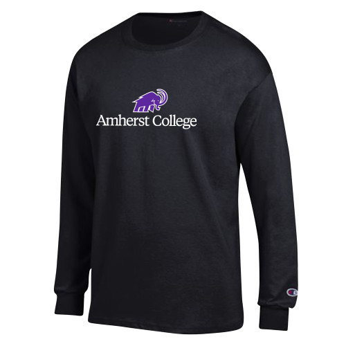  Champion Black Long Sleeve T Shirt - Mammoth Amherst College