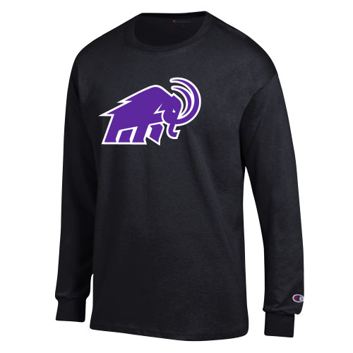  Champion Black Long Sleeve T Shirt - Mammoth