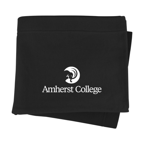  Black Sweatshirt Blanket - Amherst College Circle Mammoth Stacked