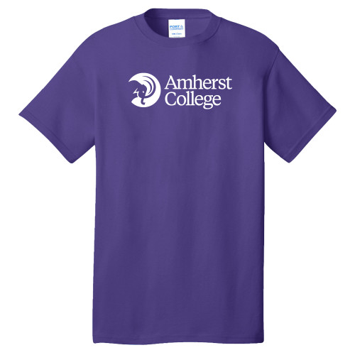  Extended Purple T Shirt - Amherst College Circle Mammoth Horizontal - PLUS
