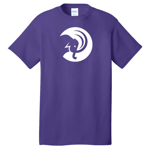  Extended Purple T Shirt - Amherst College Circle Mammoth - PLUS