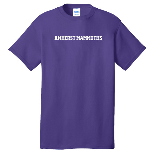  Extended Purple T Shirt - Amherst Mammoths Flat - PLUS
