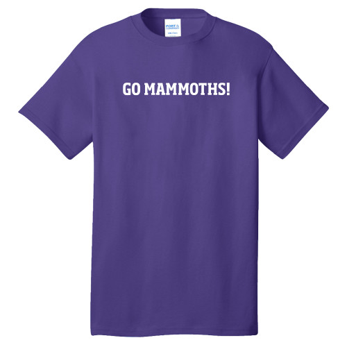 Extended Purple T Shirt - Go Mammoths - PLUS