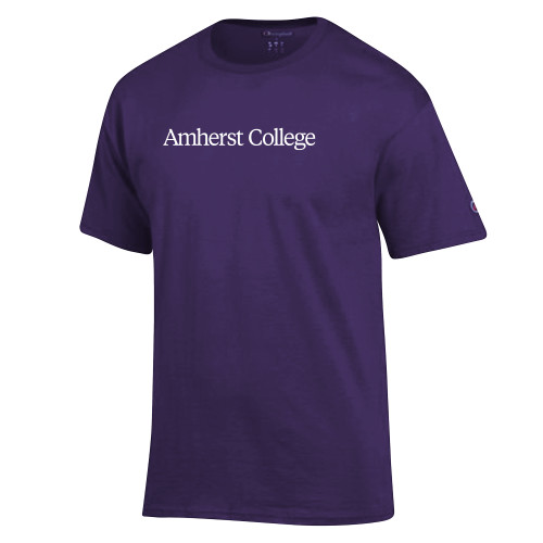  Champion Purple T Shirt - Amherst College Flat