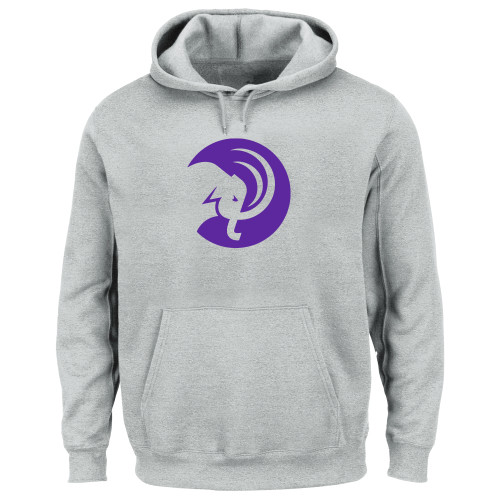  Extended Heather Grey Hoodie - Amherst College Circle Mammoth - PLUS