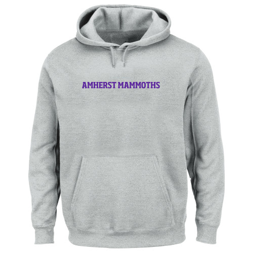  Extended Heather Grey Hoodie - Amherst Mammoths Flat - PLUS