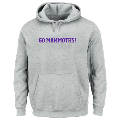  Extended Heather Grey Hoodie - Go Mammoths - PLUS