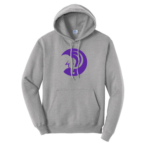 Tall Athletic Heather Fleece Hoodie - Amherst College Circle Mammoth - PLUS