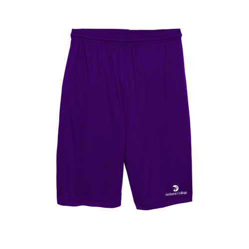  Youth Purple Competitor Shorts - Amherst College Circle Mammoth Stacked