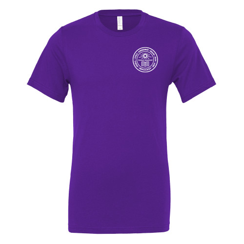  Bella + Canvas Purple Jersey Cotton T Shirt - Amherst Seal