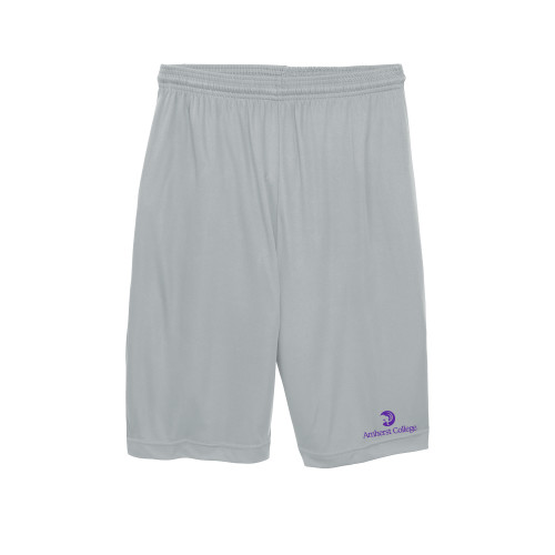  Youth Silver Competitor Shorts - Amherst College Circle Mammoth Stacked