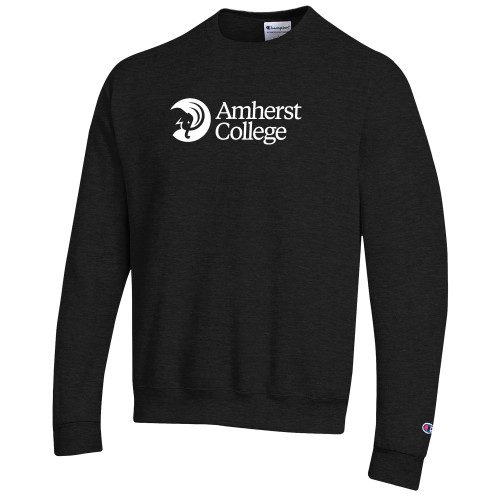  Champion Black Fleece Crew - Amherst College Circle Mammoth Horizontal
