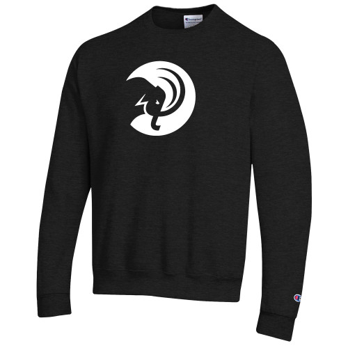  Champion Black Fleece Crew - Amherst College Circle Mammoth
