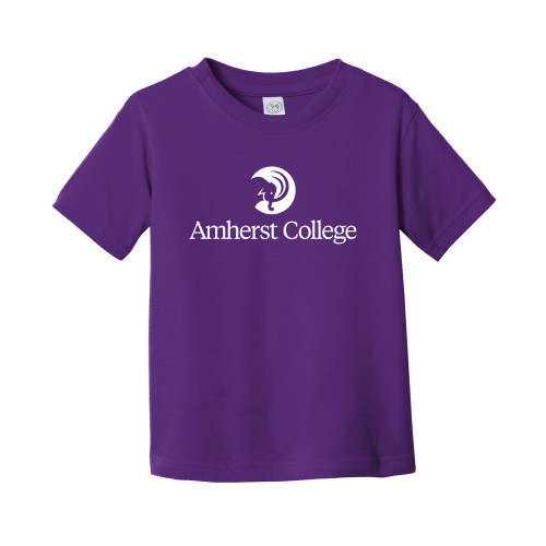  Toddler Purple T Shirt - Amherst College Circle Mammoth Stacked
