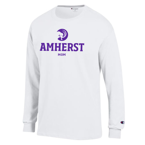  Champion White Long Sleeve T Shirt - Amherst Mom