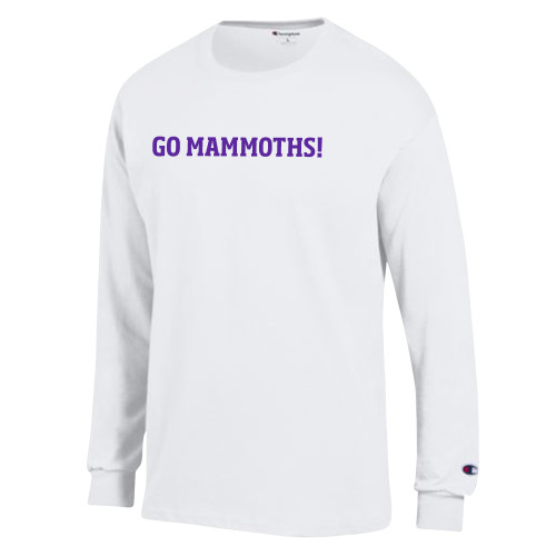 Main Image for  Champion White Long Sleeve T Shirt