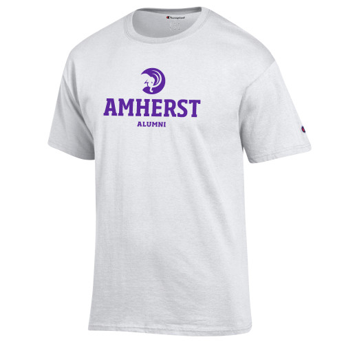  Champion White T Shirt - Amherst Alumni