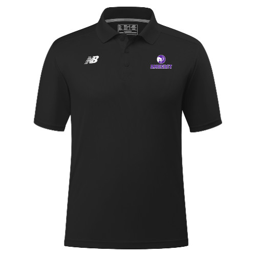  New Balance Black Performance Polo - Mammoth Head Amherst