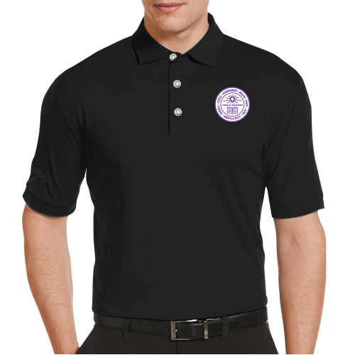  Callaway Black Tonal Polo - Amherst Seal