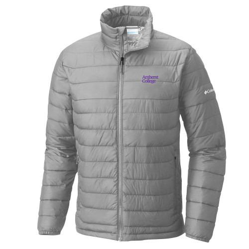  Columbia Grey Powder Lite Jacket - Amherst College Wordmark