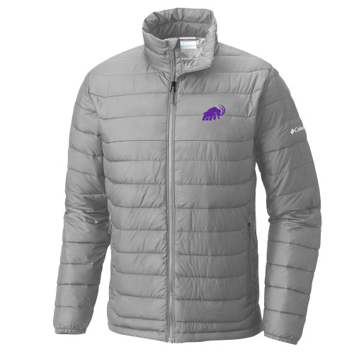  Columbia Grey Powder Lite Jacket - Amherst College Mammoth