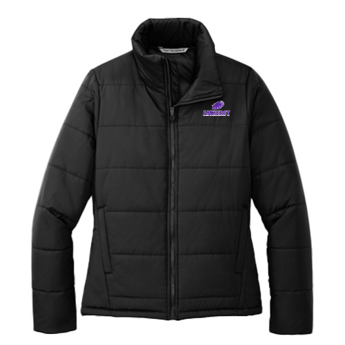  Womens Black Puffer Jacket - Mammoth Amherst