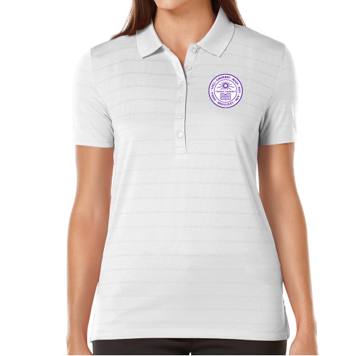  Callaway Womens White Opti Vent Polo - Amherst Seal