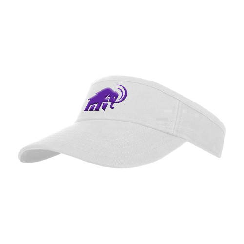  White Visor - Amherst College Mammoth