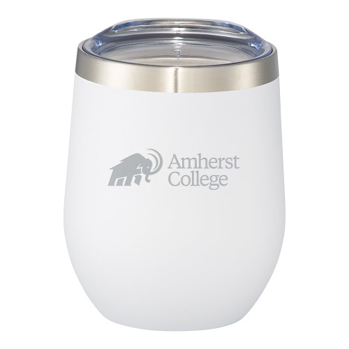  Corzo Vacuum Insulated White Cup 12oz - Mammoth Amherst College Lock Up Engraved