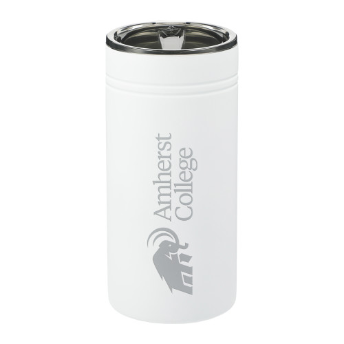  Sherpa Vacuum White Tumbler & Insulator 12oz - Mammoth Amherst College Lock Up Engraved