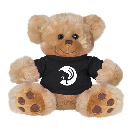  Plush Big Paw 8 1/2 inch Brown Bear w/Black Shirt - Amherst College Circle Mammoth