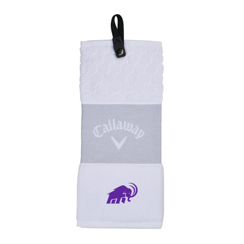  Callaway White Trifold Towel - Amherst College Mammoth