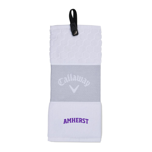  Callaway White Trifold Towel - Amherst Arched