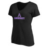 Thumbnail image for  Womens Plus Black V Neck T Shirt