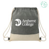 Thumbnail image for  Split Recycled Cotton Natural/Black Drawstring Bag