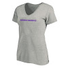 Thumbnail image for  Womens Plus Heather Grey V Neck T Shirt