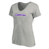 Thumbnail image for  Womens Plus Heather Grey V Neck T Shirt