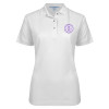 Thumbnail image for  Womens Silk Touch White Pique Polo