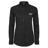 Thumbnail image for  Womens Black Twill Button Down Long Sleeve 