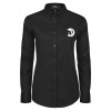 Thumbnail image for  Womens Black Twill Button Down Long Sleeve 